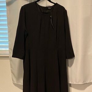 Allegra K Black Long Sleeve Dress